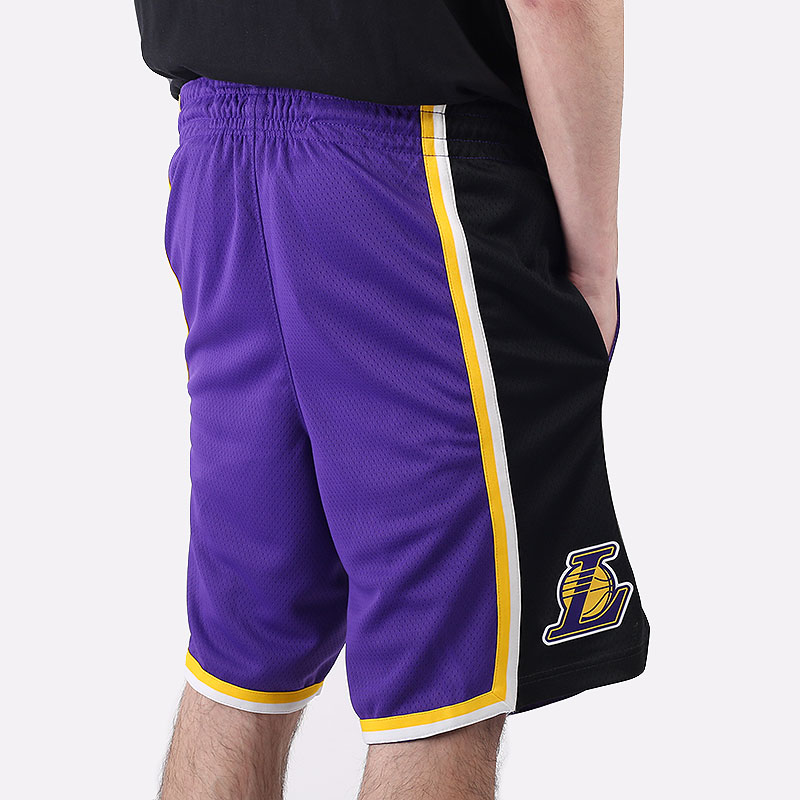 мужские фиолетовые шорты  Jordan Lakers Statement Edition 2020 NBA Swingman Short CV9564-504 - цена, описание, фото 4